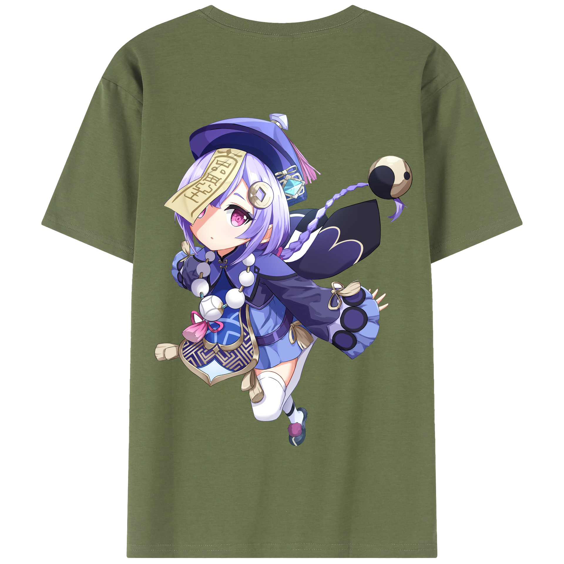 げんし神 七七 なな  genshin Nana 綿100％半袖Tシャツ（背面プリント）
